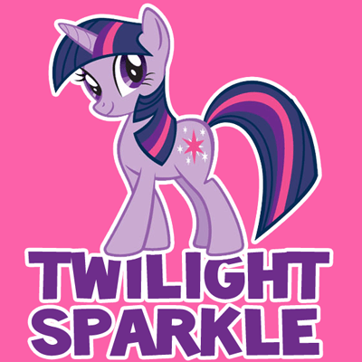 400x400 How To Draw Twilight Sparkle From My Little Pony Friendship Is - My Little Pony Friendship Is Magic Drawing