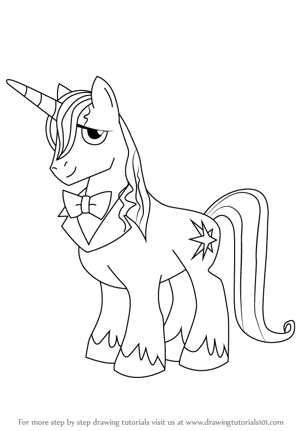 598x844 Learn How To Draw Prince Blueblood From My Little Pony Friendship - My Little Pony Friendship Is Magic Drawing