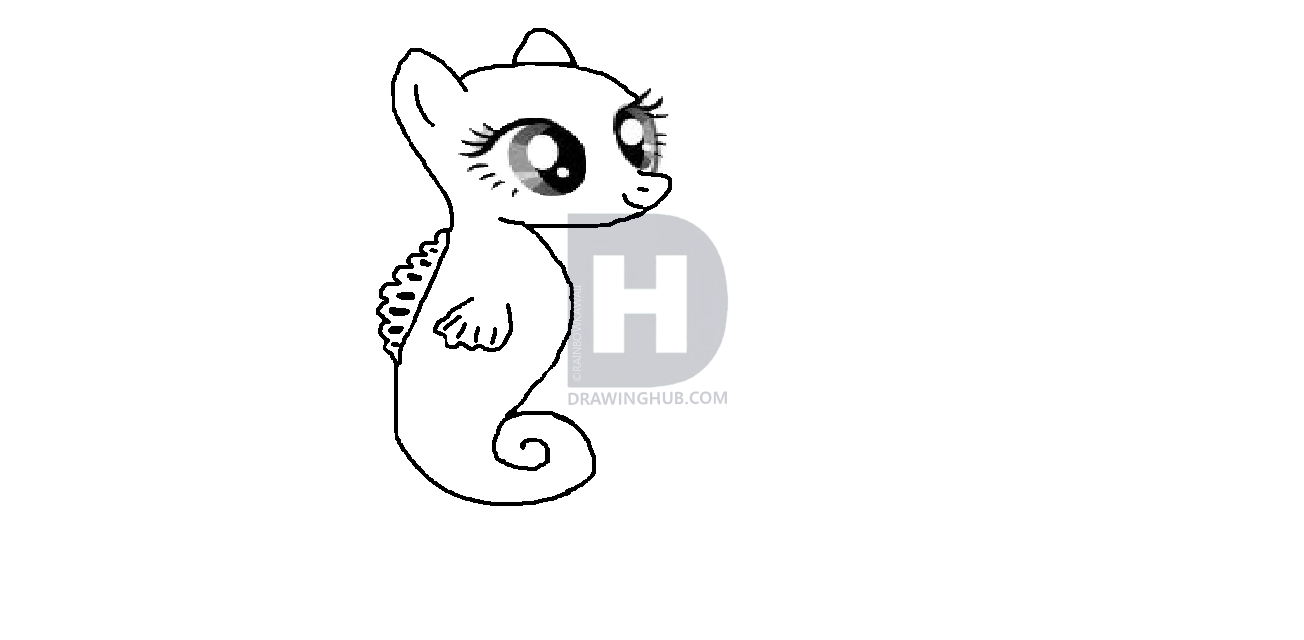1304x640 My Little Pony Friendship Is Magic Seahorse Outline Drawing - My Little Pony Outline Drawing