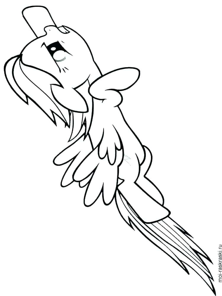 750x1000 rainbow dash outline my little pony w dash coloring pages color - My Little Pony Outline Drawing