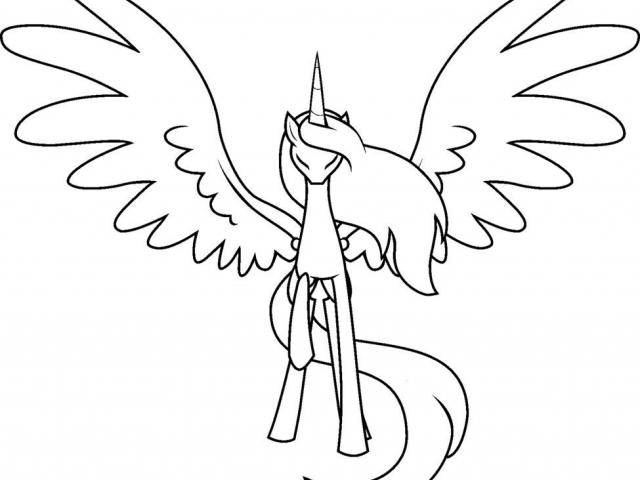 640x480 Drawn My Little Pony Outline - My Little Pony Outline Drawing