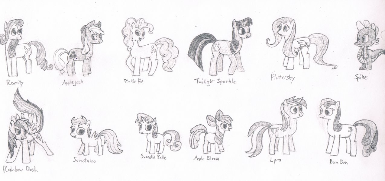 My Little Pony Pencil Drawing At Paintingvalley Com Explore