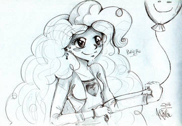 361x250 Pinkie Pie - My Little Pony Pencil Drawing