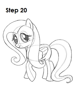 300x388 how to draw fluttershy - My Little Pony Pictures Drawing