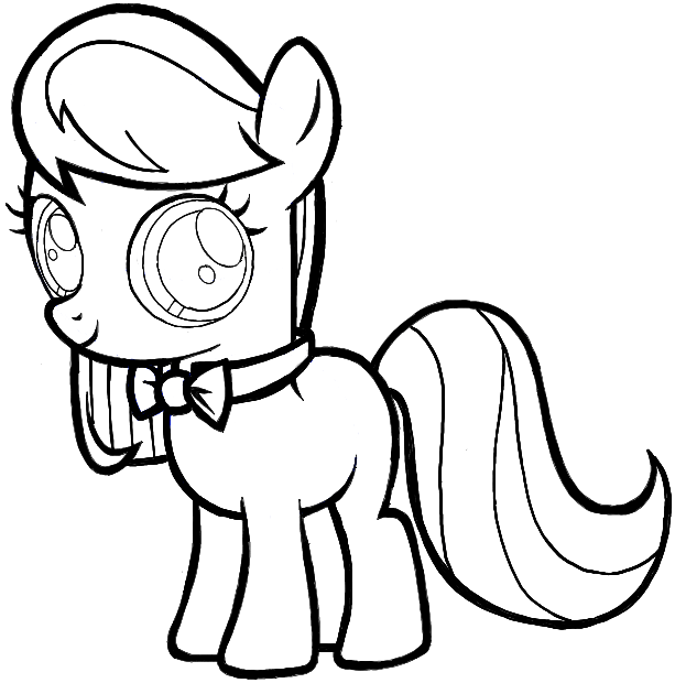 613x620 How To Draw Octavia From My Little Pony In Easy Step - My Little Pony Pictures Drawing