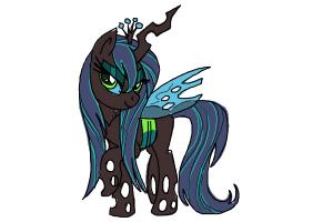 300x200 How To Draw Queen Chrysalis From My Little Pony Friendship Is - My Little Pony Pictures Drawing