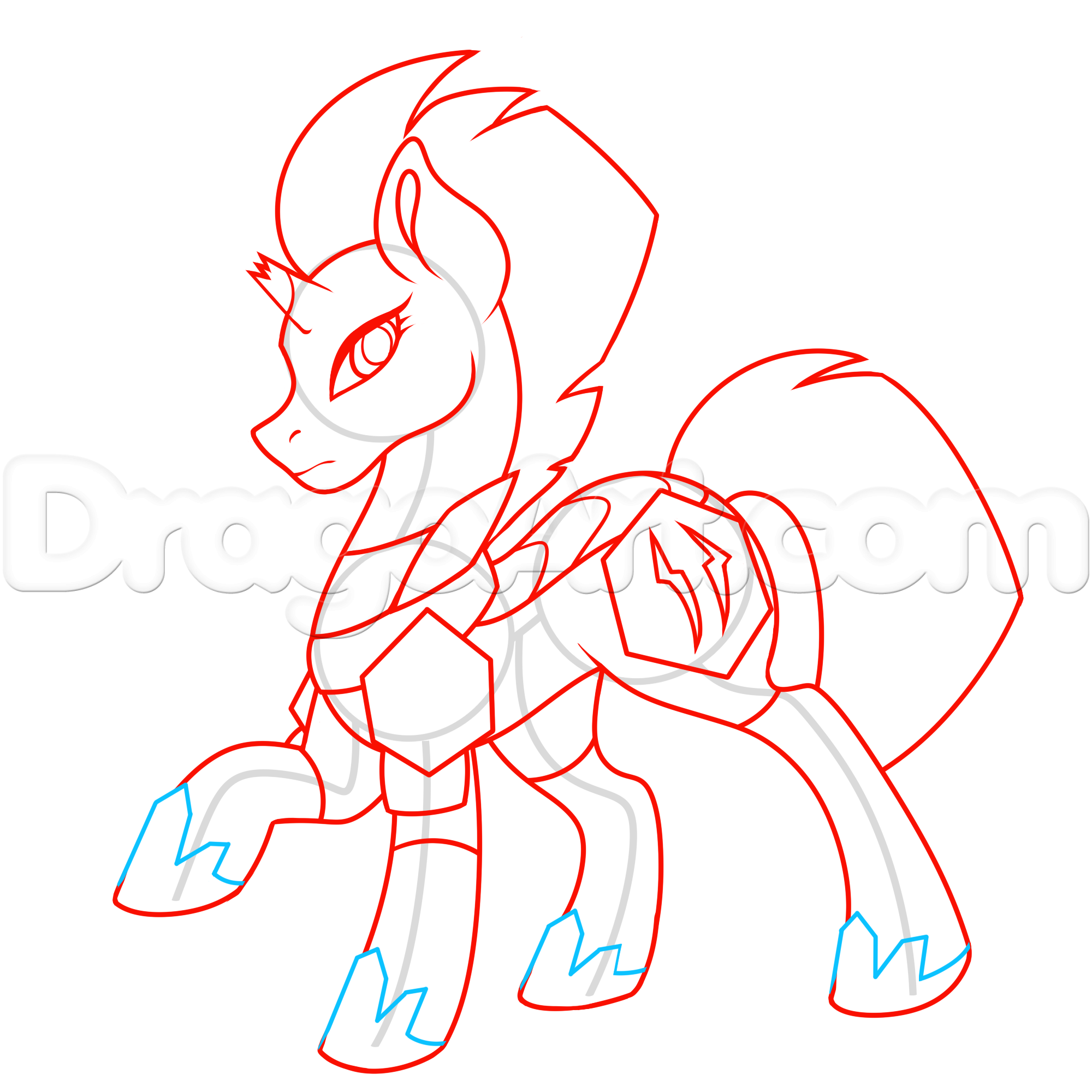 2000x2000 How To Draw Tempest Shadow From My Little Pony, Step - My Little Pony Pictures Drawing