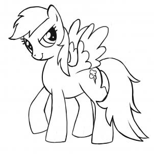 302x302 how to draw rainbow dash, my little pony friendship is magic, step - My Little Pony Rainbow Dash Drawing