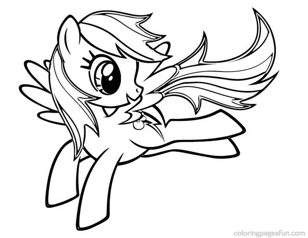 1035x800 My Little Pony - My Little Pony Rainbow Dash Drawing