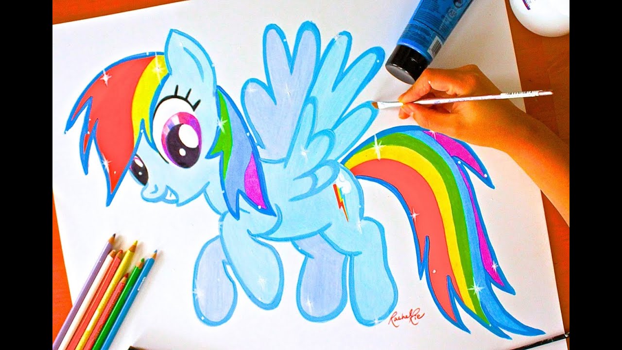 1280x720 drawing rainbow dash my little pony easy budget - My Little Pony Rainbow Dash Drawing