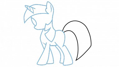 382x215 how to draw twilight sparkle, my little pony, cartoons, easy step - My Little Pony Twilight Sparkle Drawing