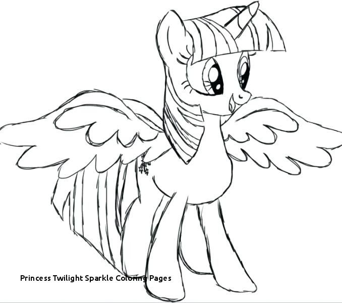 678x600 twilight sparkle coloring - My Little Pony Twilight Sparkle Drawing