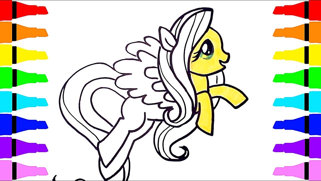 1280x720 How To Draw My Little Pony, Unicorn Mlp Coloring Pages For Kids - My Little Pony Unicorn Drawing