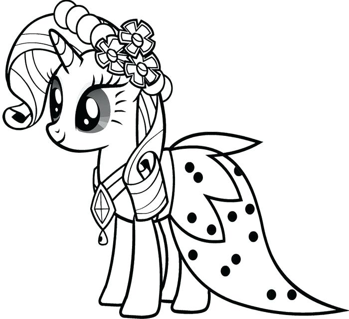 700x641 my little pony unicorn coloring pages unique my little pony - My Little Pony Unicorn Drawing