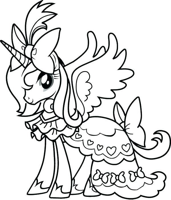 600x700 My Little Pony Unicorn Coloring Pages - My Little Pony Unicorn Drawing