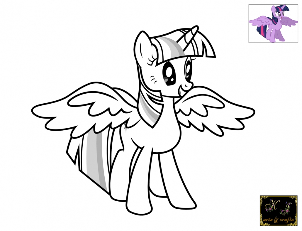 1030x787 Awesome My Little Pony Unicorn Coloring Printable And Online - My Little Pony Unicorn Drawing