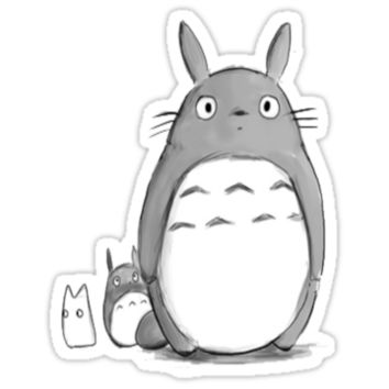 354x354 Kawaii My Neighbor Totoro Tumblr Drawing From Redbubble Things - My Neighbor Totoro Drawing