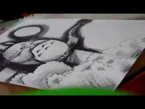 480x360 Drawing Totoro - My Neighbor Totoro Drawing