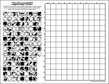 Mystery Grid Drawing. 