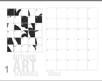 350x277 Autumn Silhouettes - Mystery Grid Drawing Worksheets