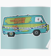 210x230 mystery machine drawing posters redbubble - Mystery Machine Drawing