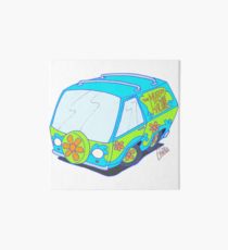 210x230 mystery machine drawing wall art redbubble - Mystery Machine Drawing