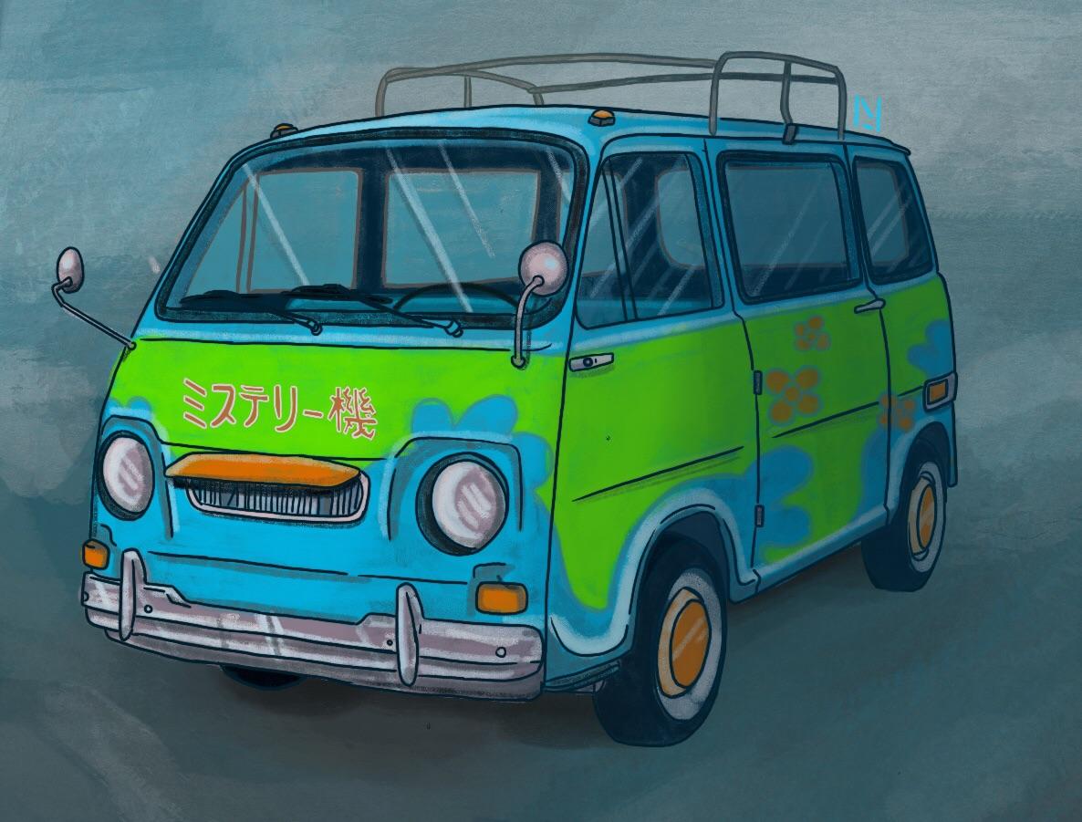 1186x901 a mini mystery machine drawing - Mystery Machine Drawing