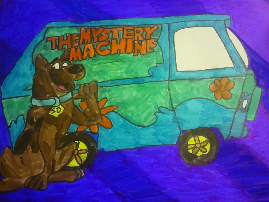 900x676 scooby and the mystery machine drawing - Mystery Machine Drawing