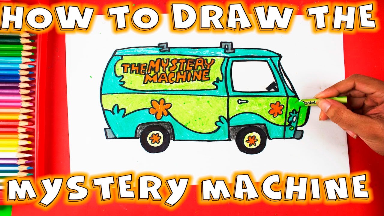 1280x720 how to draw the mystery machine from scooby doo - Mystery Machine Drawing
