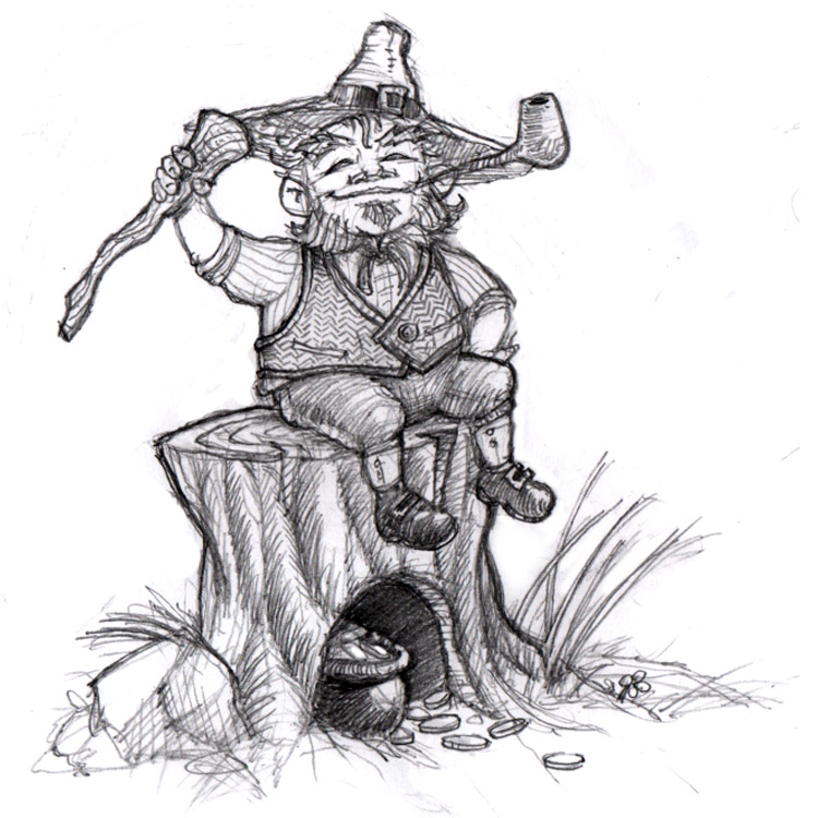 750x750 mythical beast wars the leprechaun hey theres a tiny green - Mythical Drawings