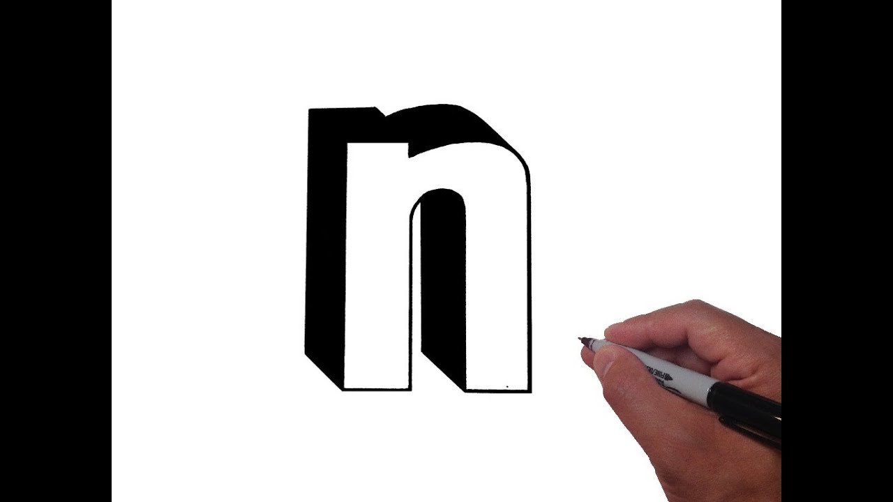 1280x720 how to draw letter n in lowercase - N Drawing
