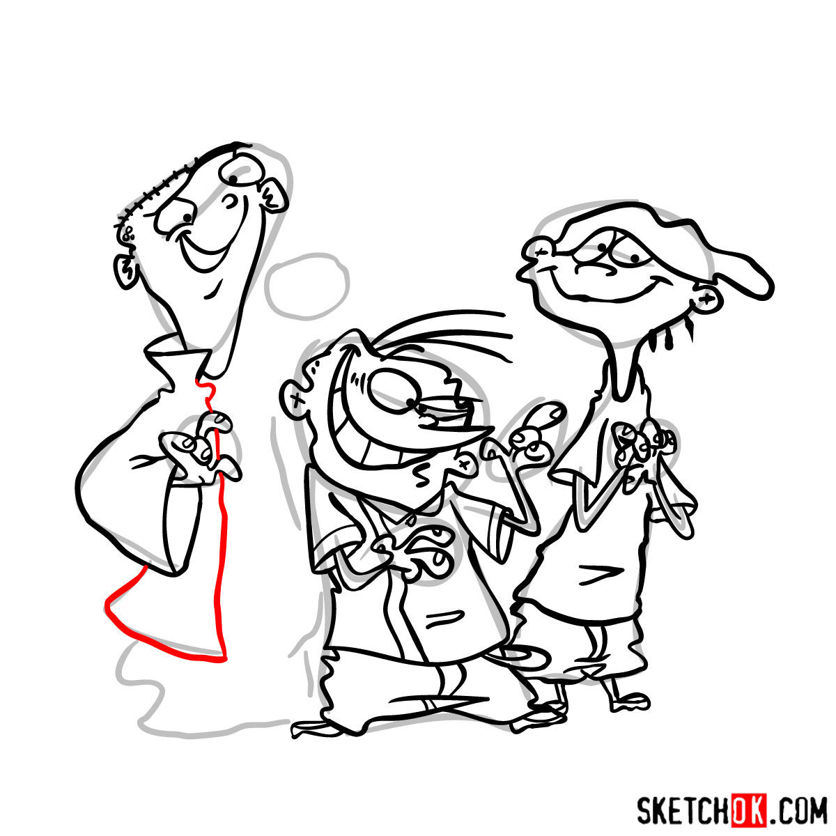 1200x1200 how to draw ed, edd and eddy together - N Drawing