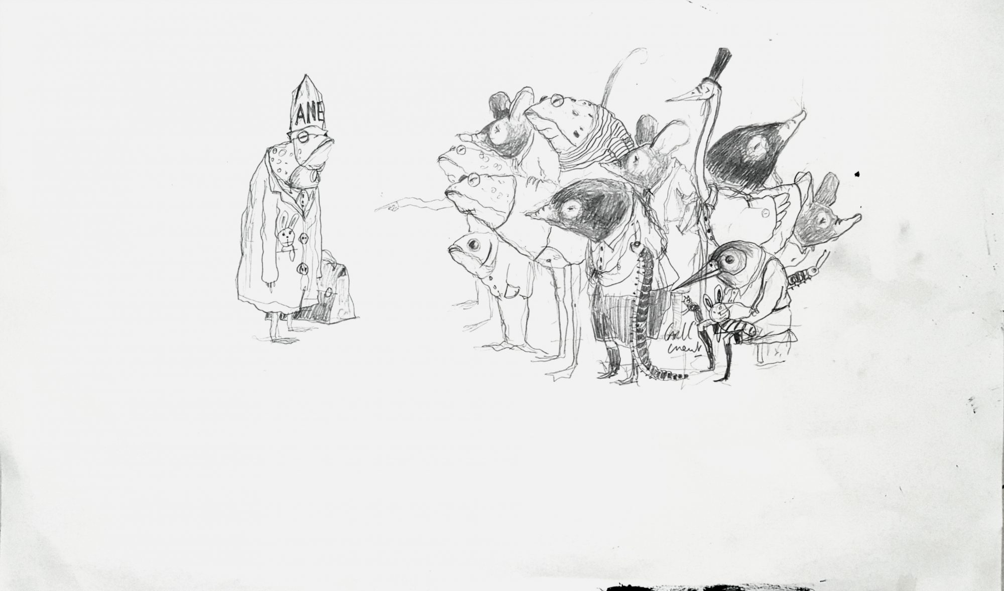 2000x1178 Original One Of A Kind Pencil Drawing Out - N Drawing