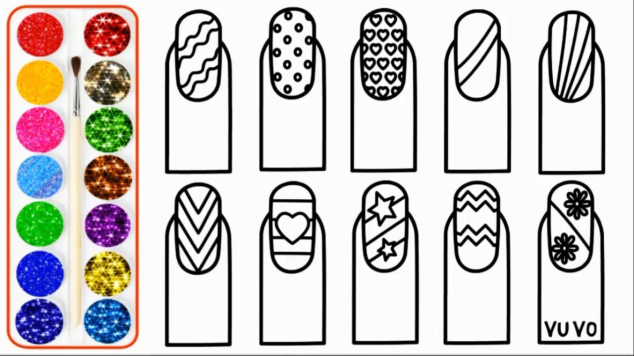 1. Nail Salon Coloring Pages for Kids - wide 9