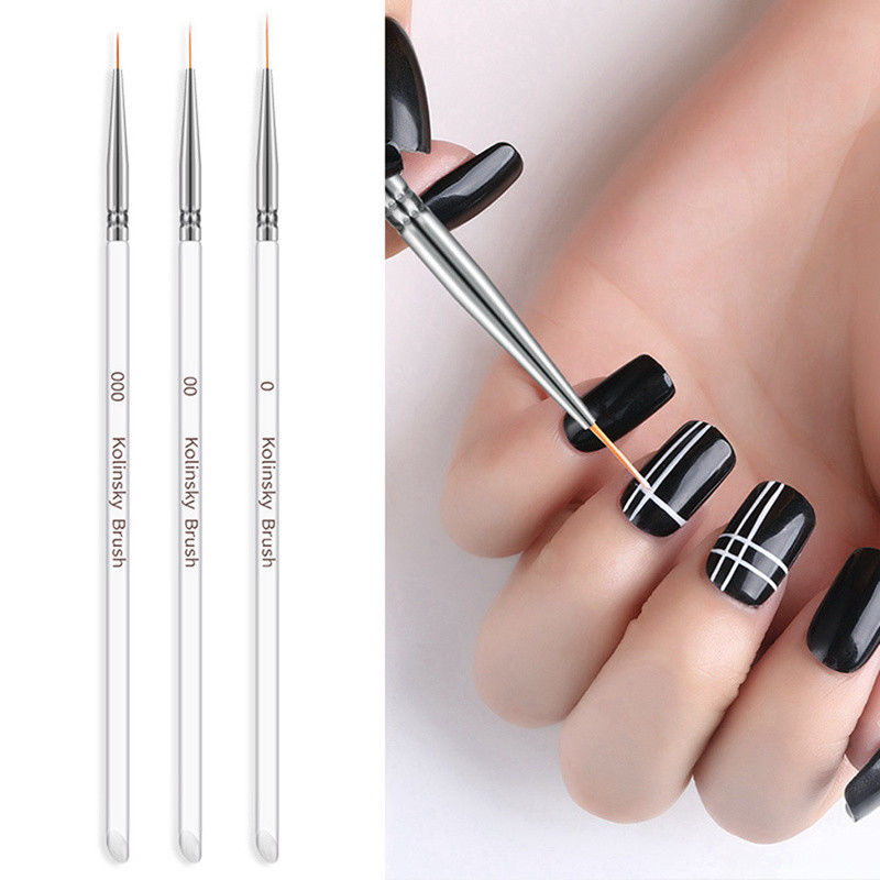 800x800 nail art uv gel liner drawing brush flower painting acrylic pen - Nail Cross Drawing