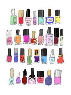 236x315 glitter nail polish bottle drawing - Nail Polish Drawing