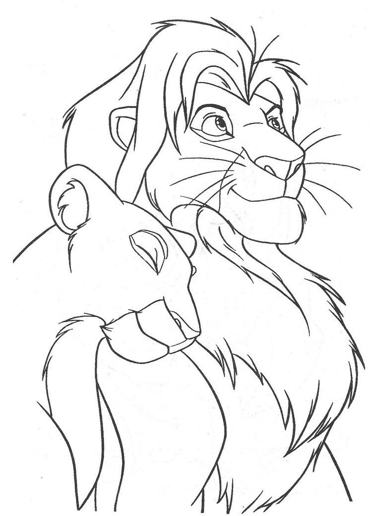 768x1041 Simba And Nala - Nala Lion King Drawing