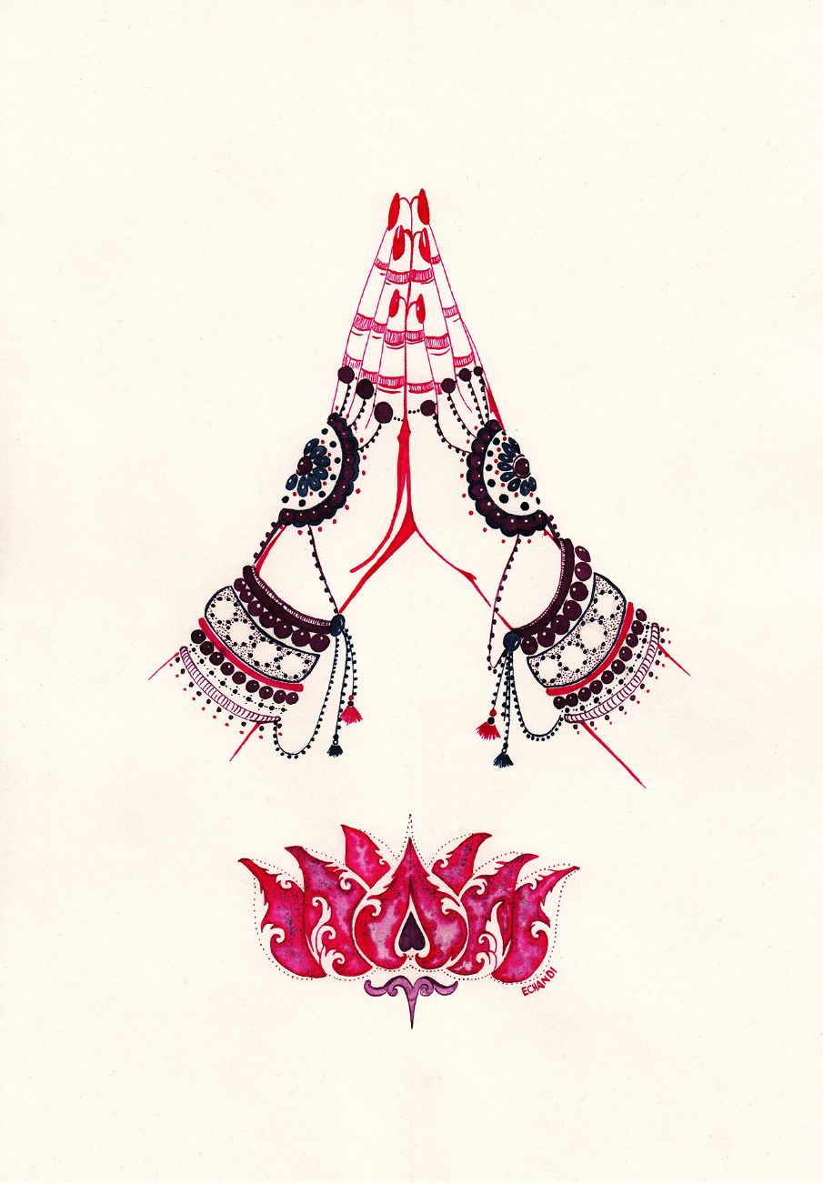 905x1302 jo echandi mind yoga art, art, how to draw hands - Namaste Drawing