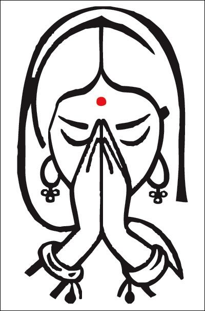 400x605 namaste art namaste art, yoga art, yoga meditation - Namaste Drawing