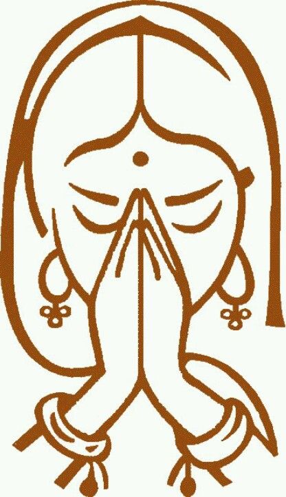 416x721 simple drawing praying hands namaste art, yoga art, yoga - Namaste Drawing