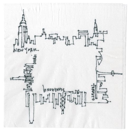 488x500 i love this little sketch from arch record's cocktail napkin - Napkin Drawing