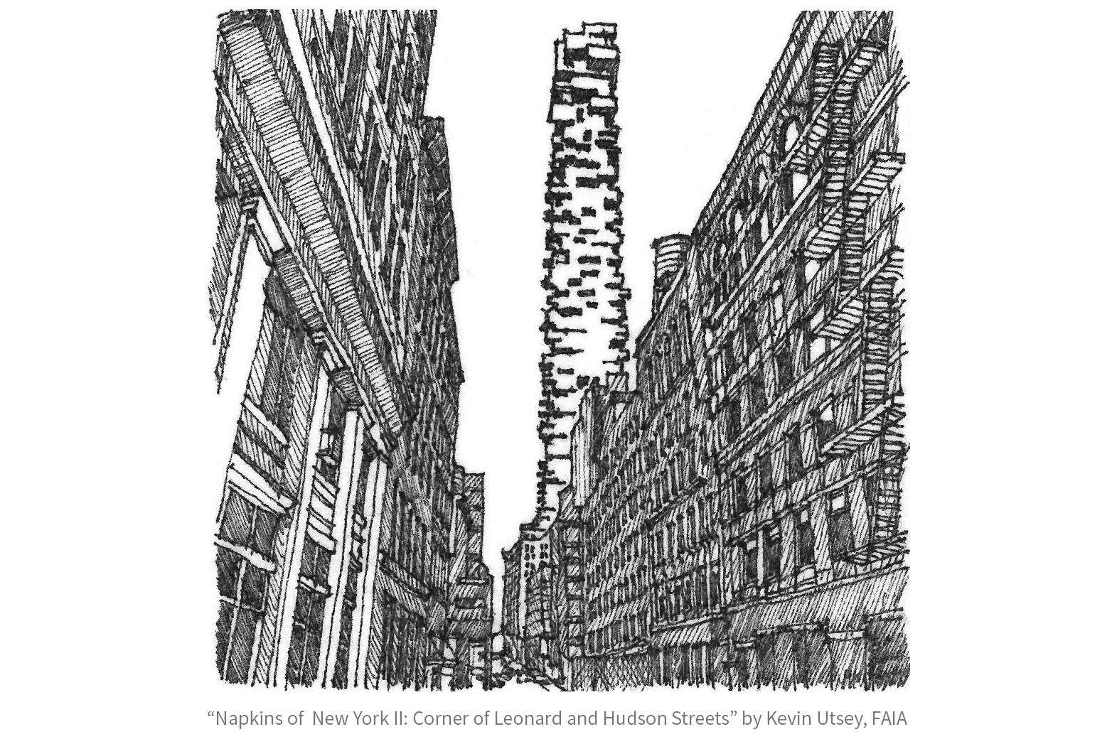 1571x1047 architectural record selects kevin utsey's napkin sketch as - Napkin Drawing