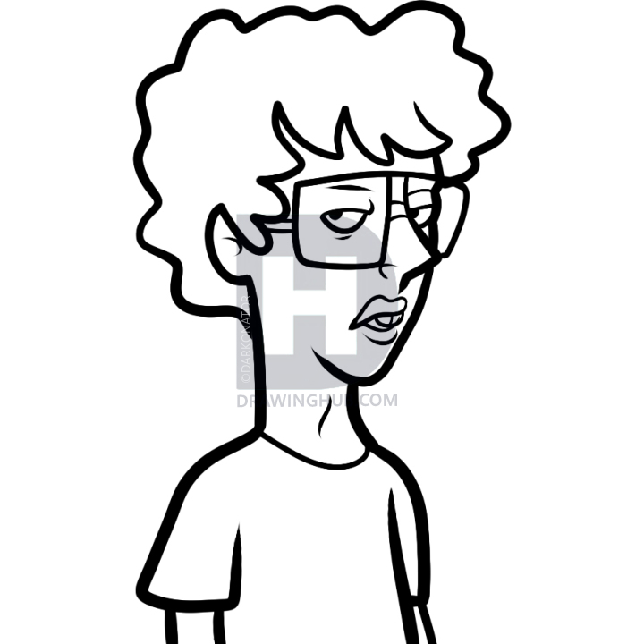 720x720 how to draw napoleon dynamite, step - Napoleon Drawing
