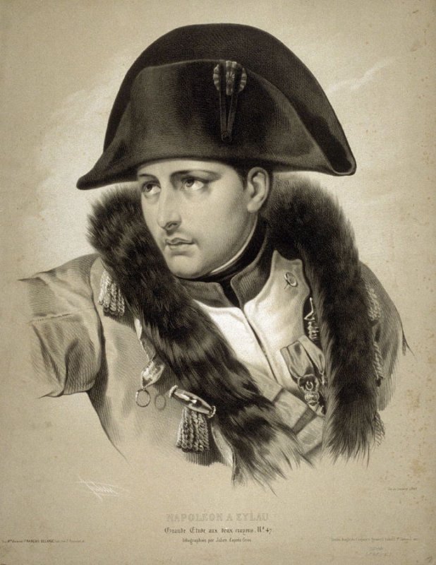 618x800 napoleon a eylau after a drawing - Napoleon Drawing