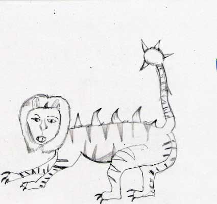 425x400 it's pretty much my favorite animal it's like a lion and a tiger - Napoleon Dynamite Drawing