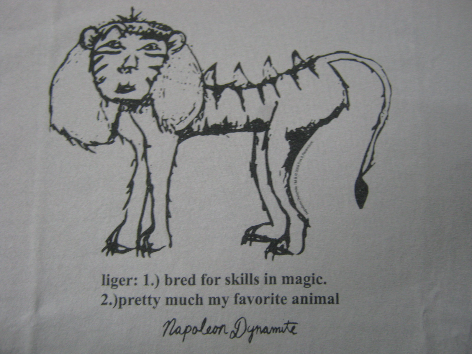 Napoleon Dynamite Liger Drawing at Explore