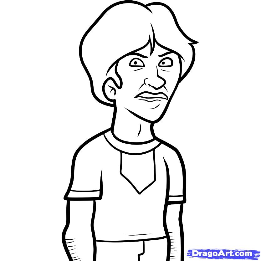 834x834 Step How To Draw Uncle R Napoleon Dynamite - Napoleon Dynamite Unicorn Drawing