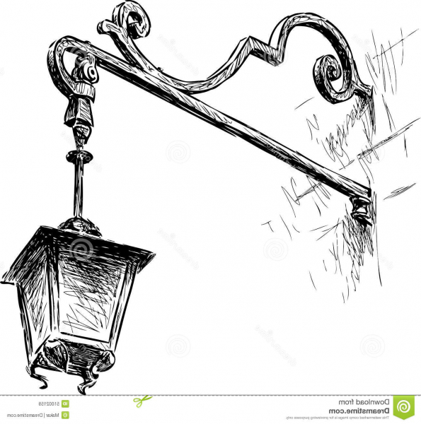 595x600 narnia lamp post drawing - Narnia Lamp Post Drawing