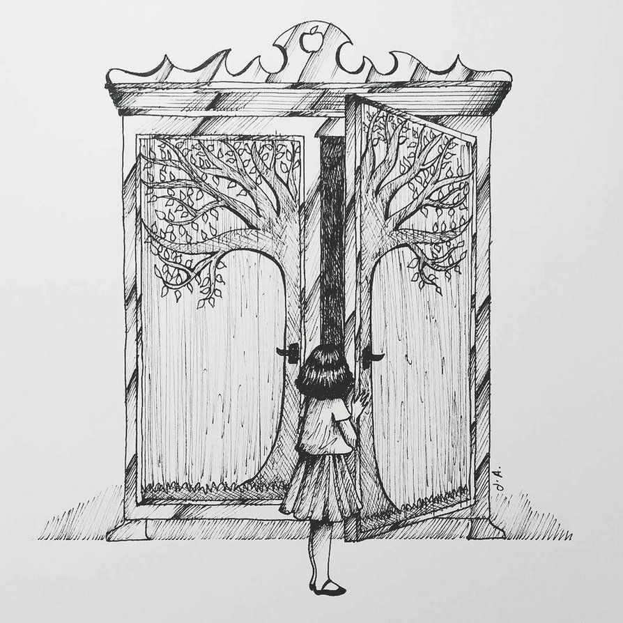 Narnia Wardrobe Drawing At Paintingvalley Com Explore Collection