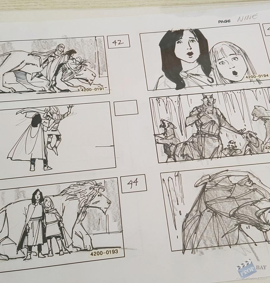 868x908 hand drawn storyboards film production from the chronicles - Narnia Wardrobe Drawing